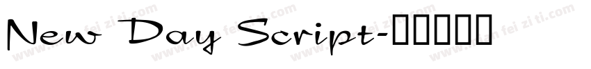 New Day Script字体转换